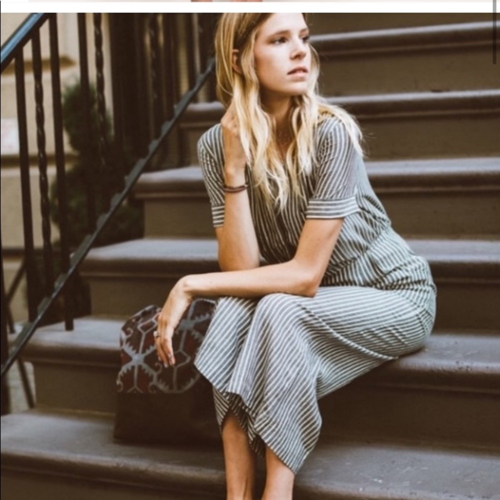 Pepper Place Design Short Sleeved Jumpsuit